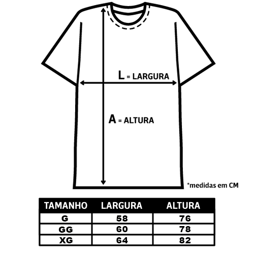 gabarito camiseta