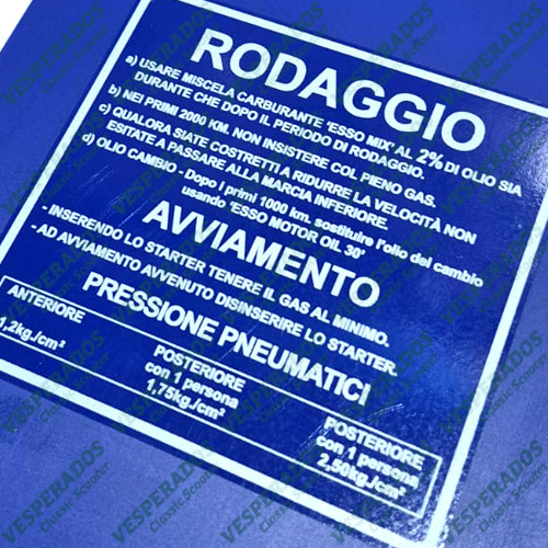 Adesivo RODAGIO – BRANCO Transparente